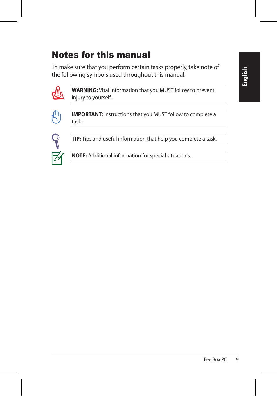 Asus EB1006 User Manual | Page 9 / 172