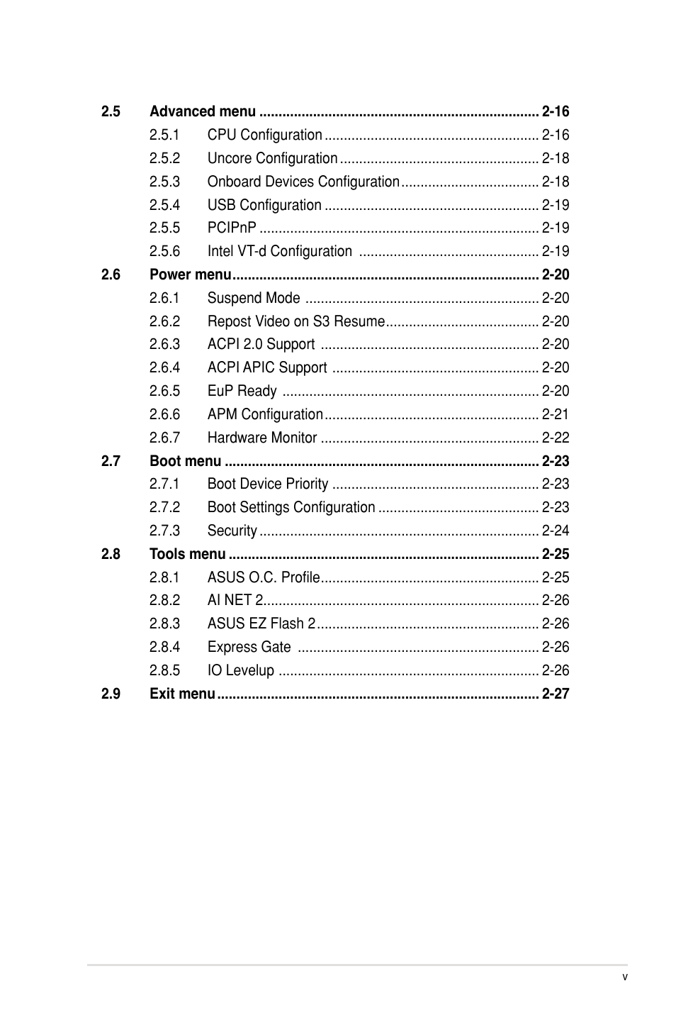 Asus P7P55D-E LX User Manual | Page 5 / 70