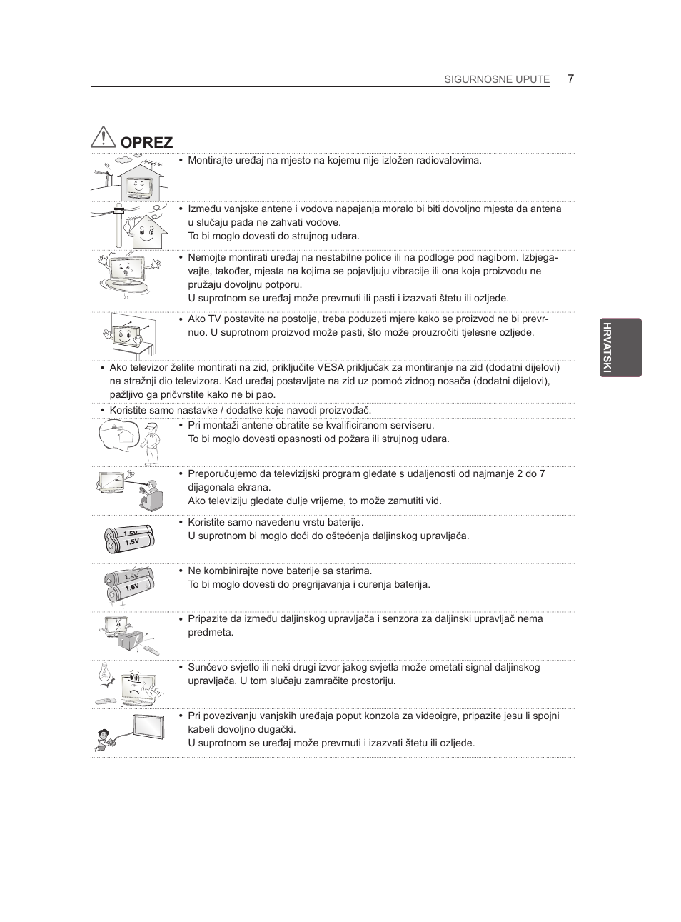 Oprez | LG 37LM620S User Manual | Page 351 / 517