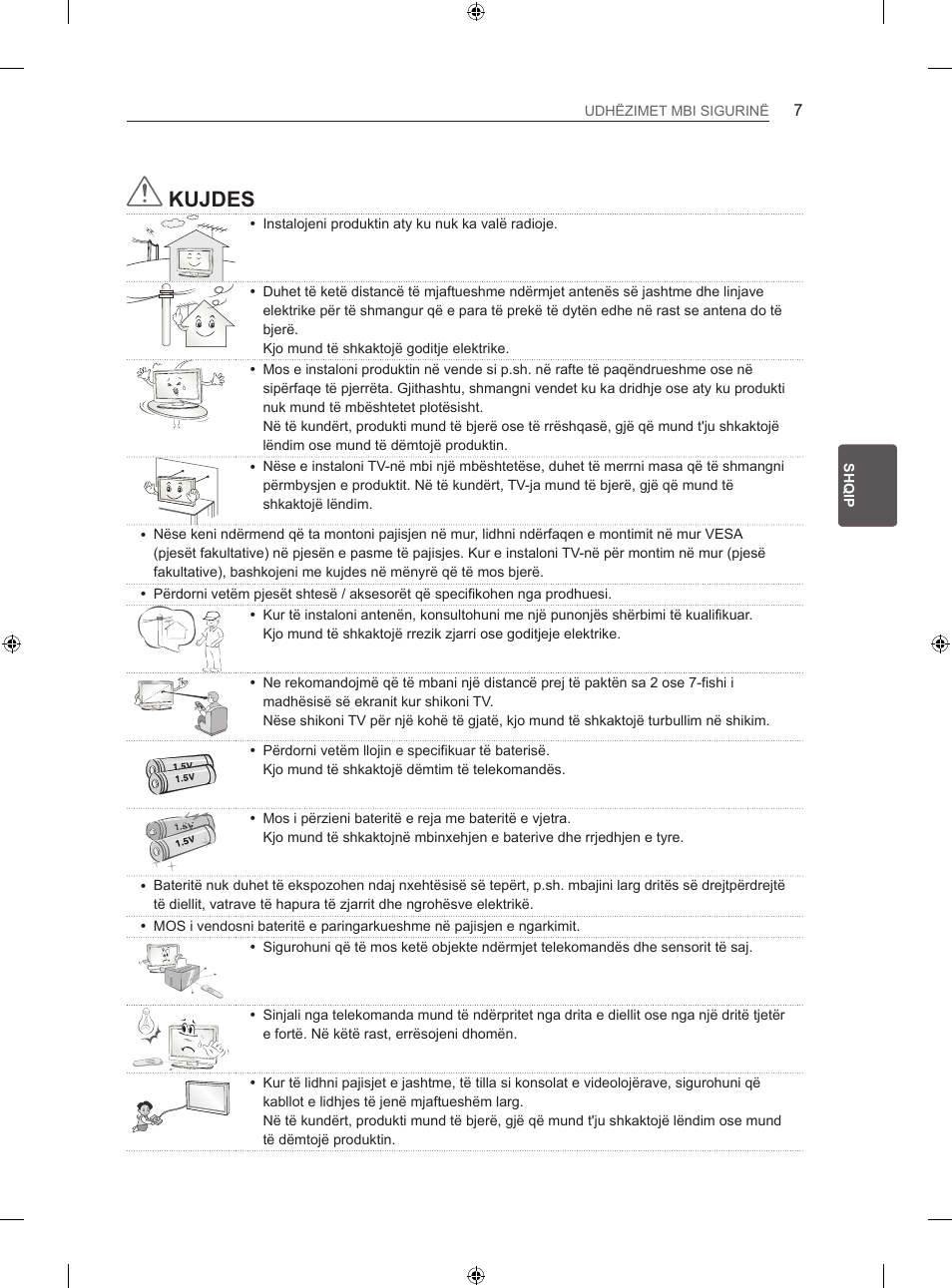Kujdes | LG 42LA740S User Manual | Page 373 / 552