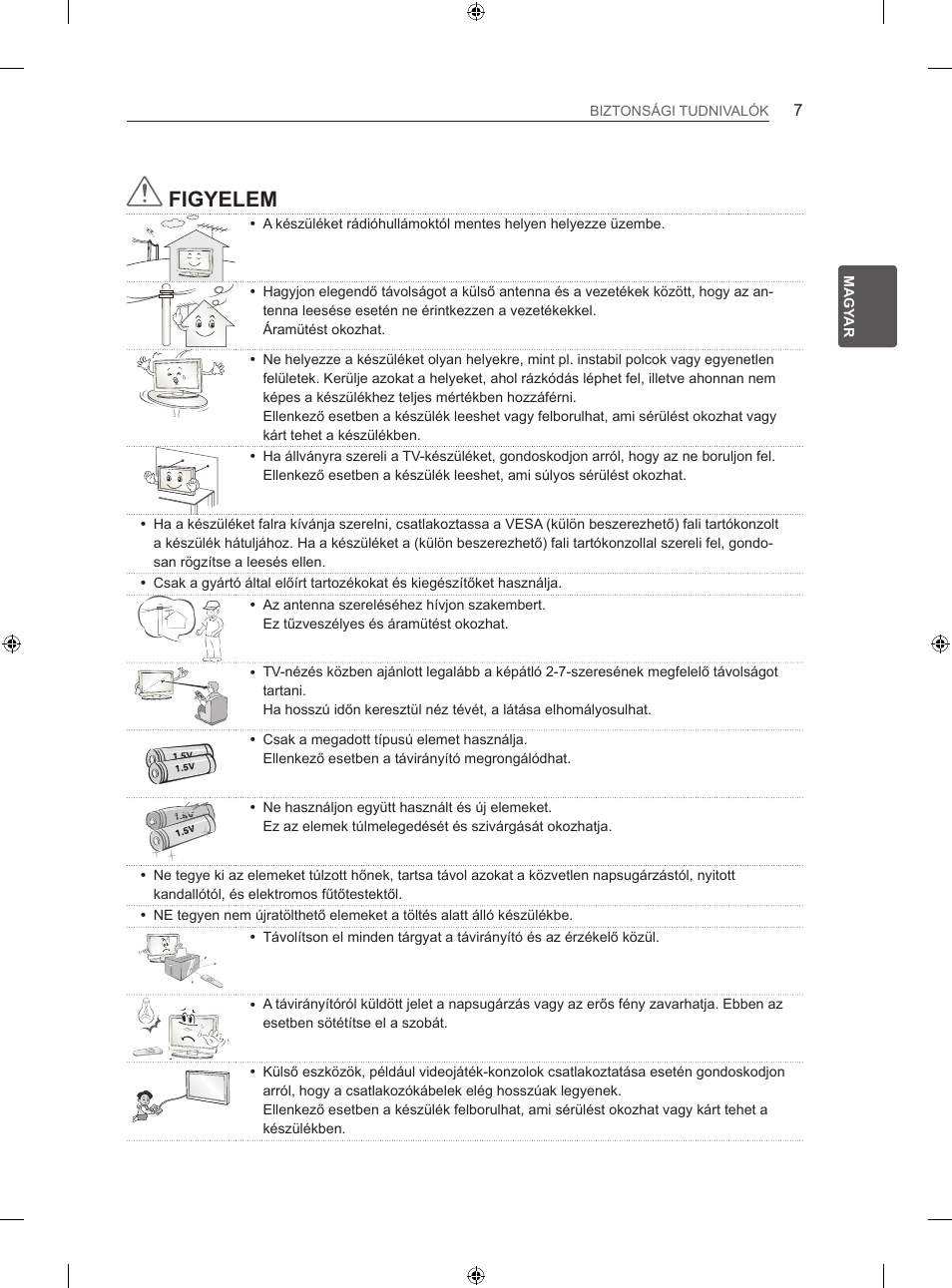 Figyelem | LG 42LA740S User Manual | Page 43 / 552