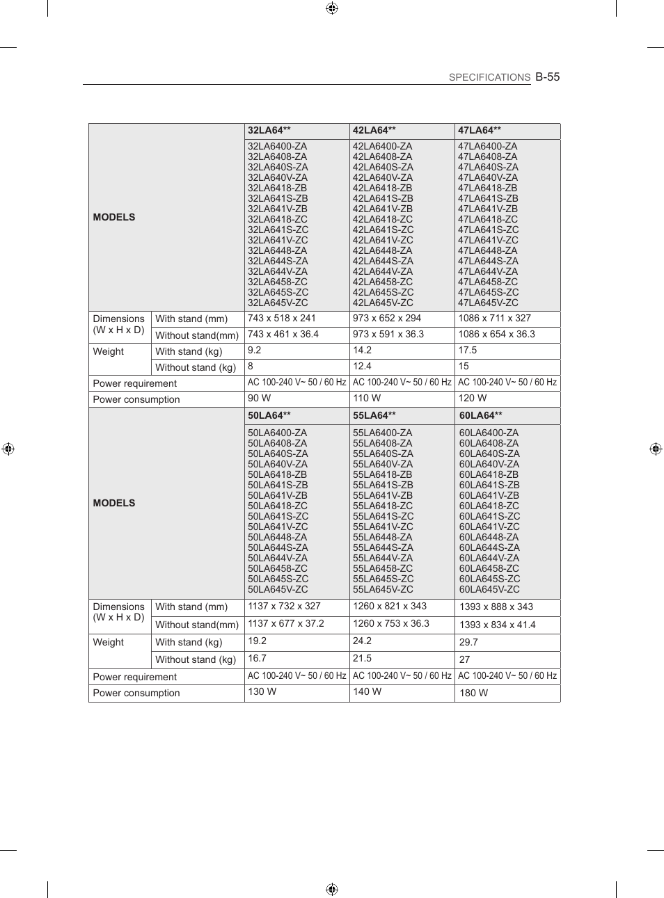 LG 42LA740S User Manual | Page 541 / 552