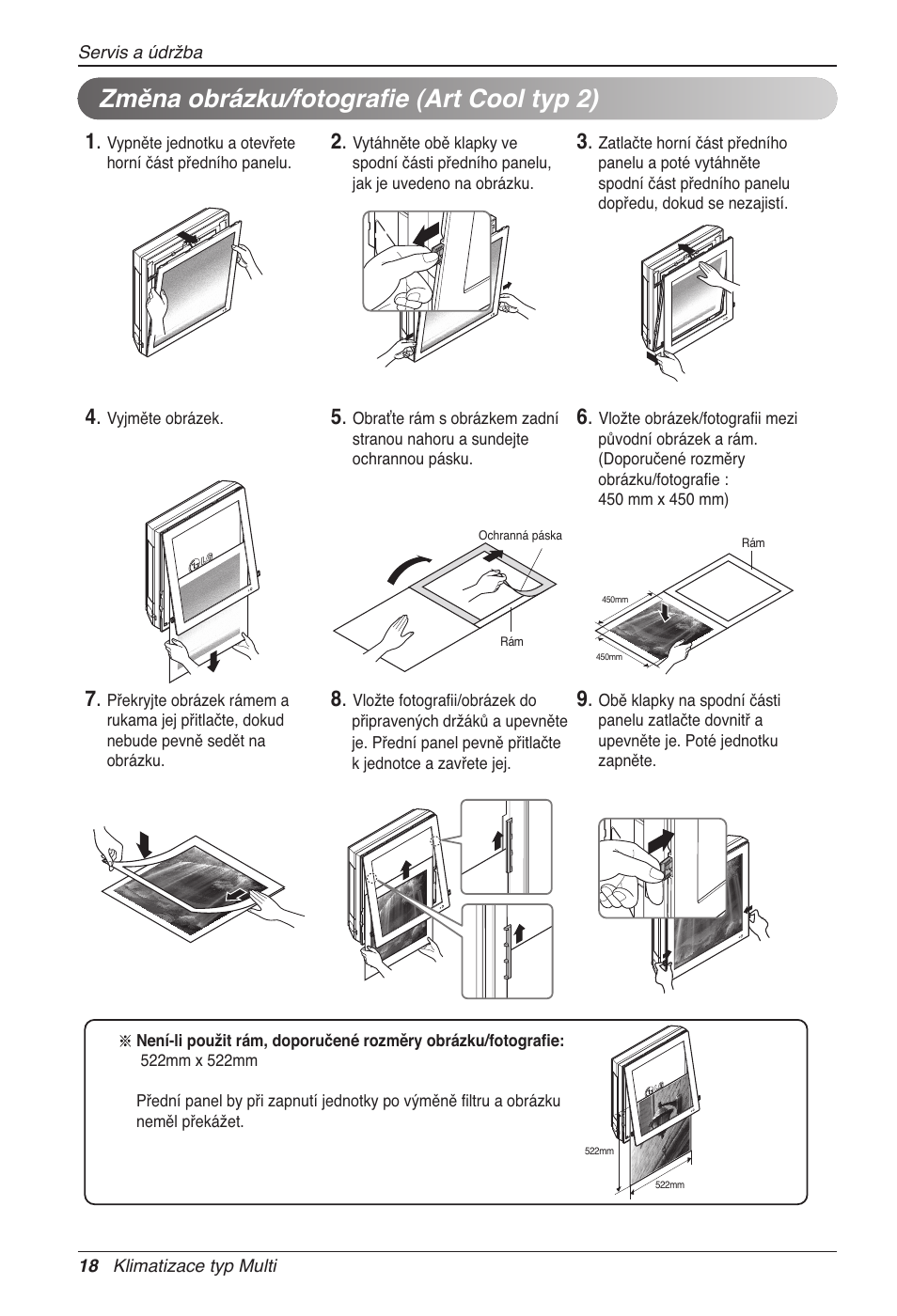 Změna obrázku/fotografie (art cool typ 2) | LG MC12AHV User Manual | Page 144 / 211