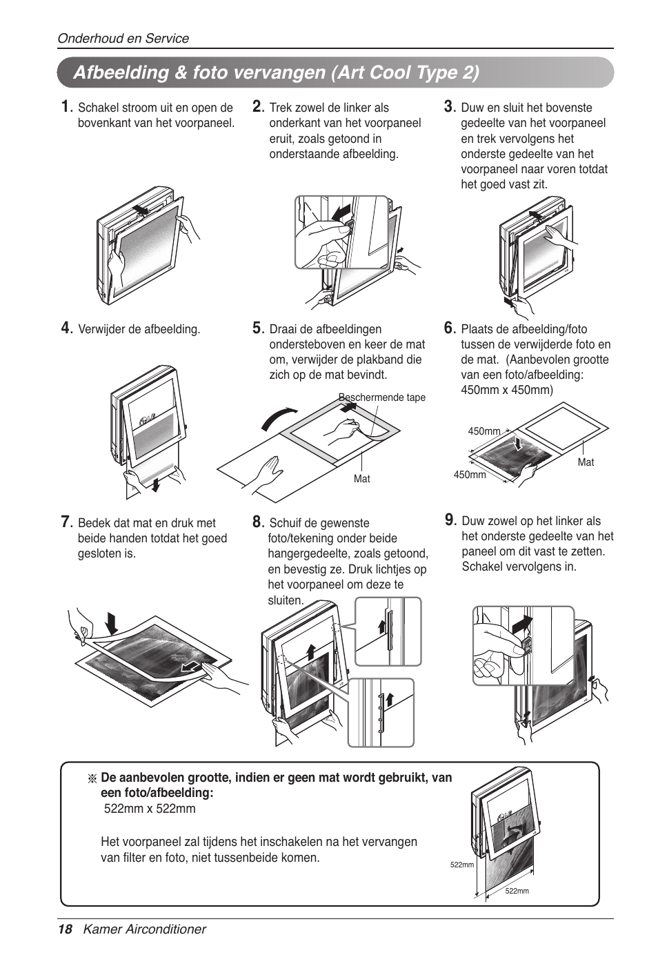 Afbeelding & foto vervangen (art cool type 2) | LG MC12AHV User Manual | Page 164 / 211