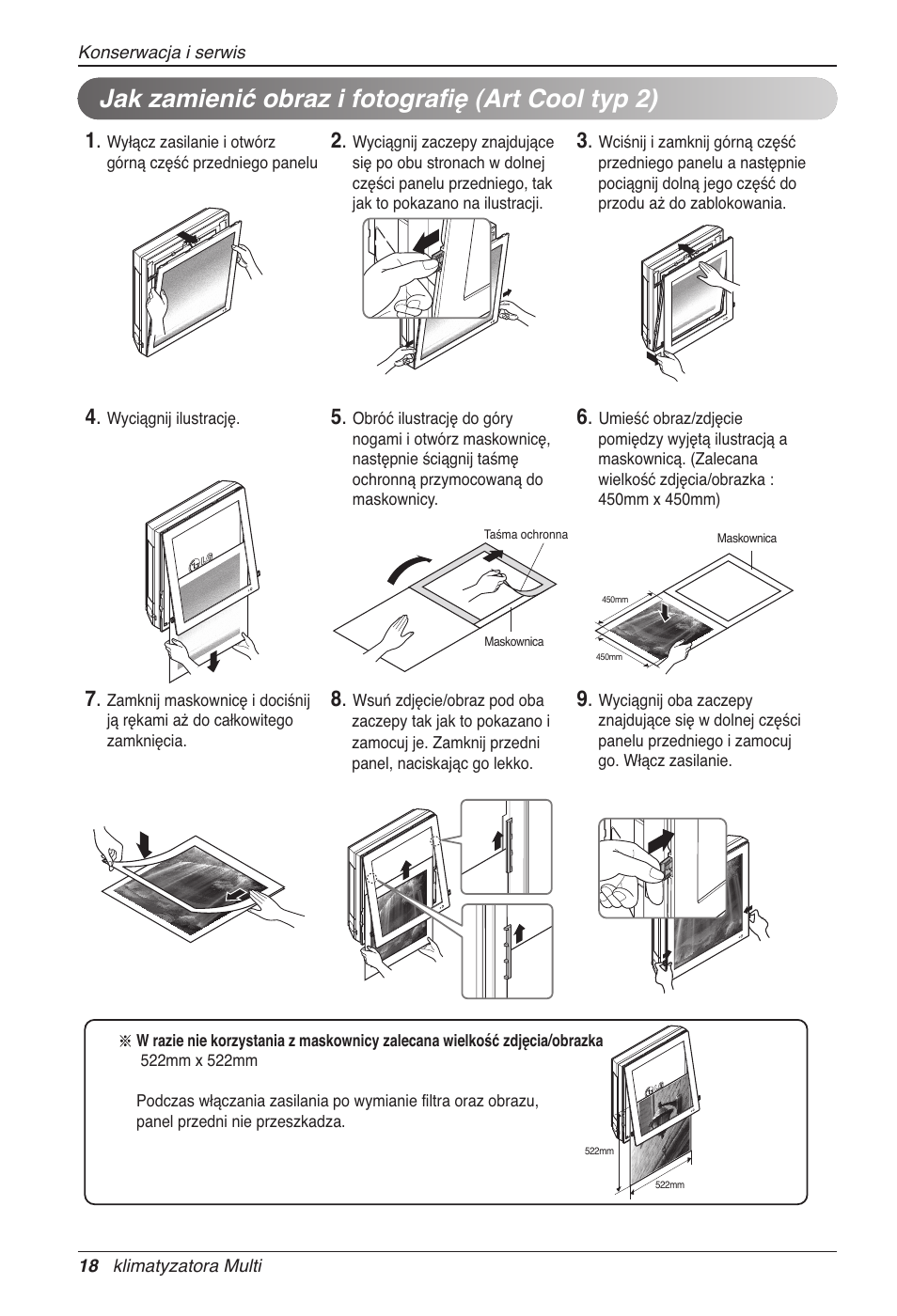 Jak zamienić obraz i fotografię (art cool typ 2) | LG MC12AHV User Manual | Page 184 / 211
