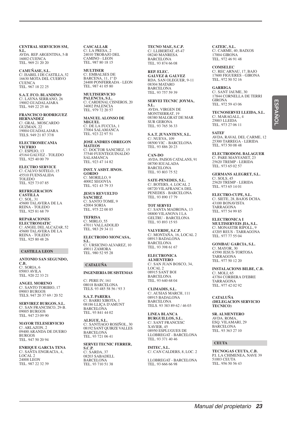 LG MC12AHV User Manual | Page 63 / 211