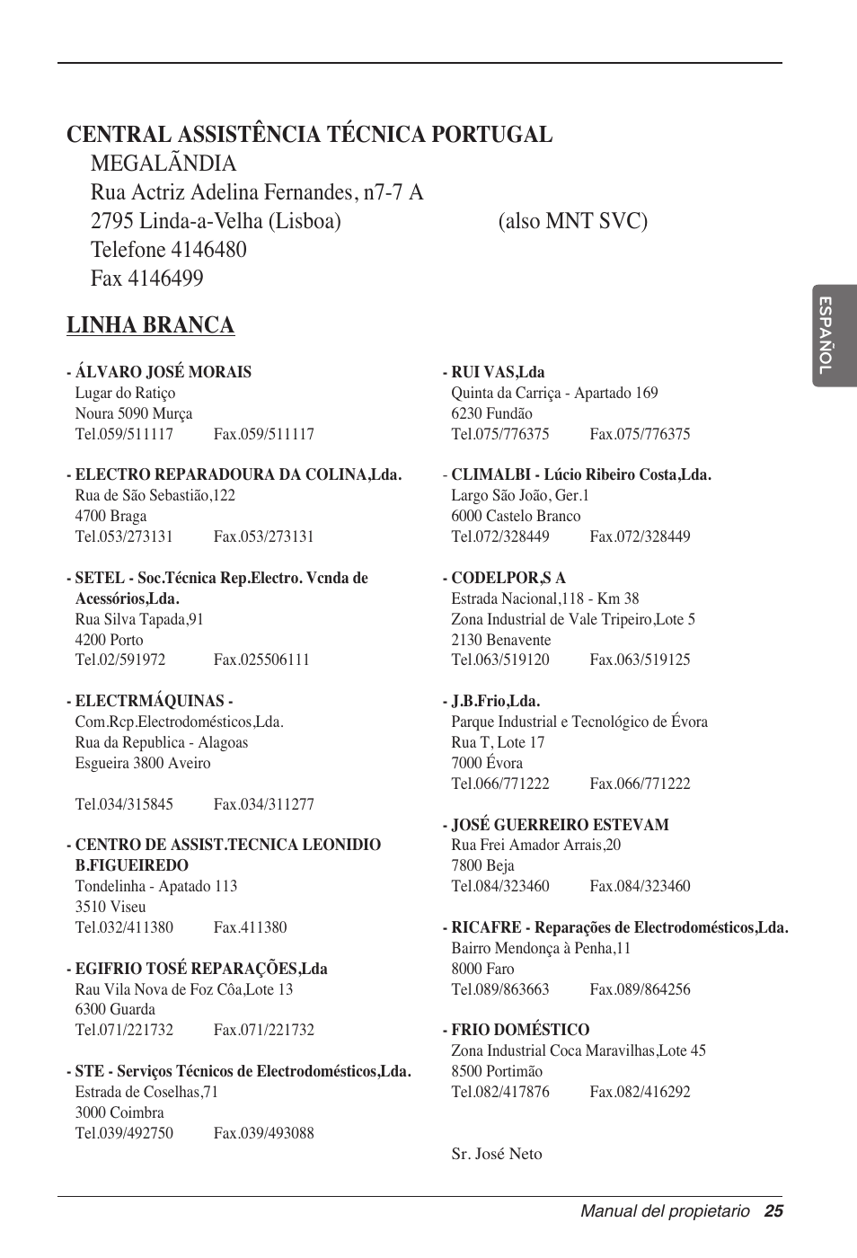 Linha branca | LG MC12AHV User Manual | Page 65 / 211