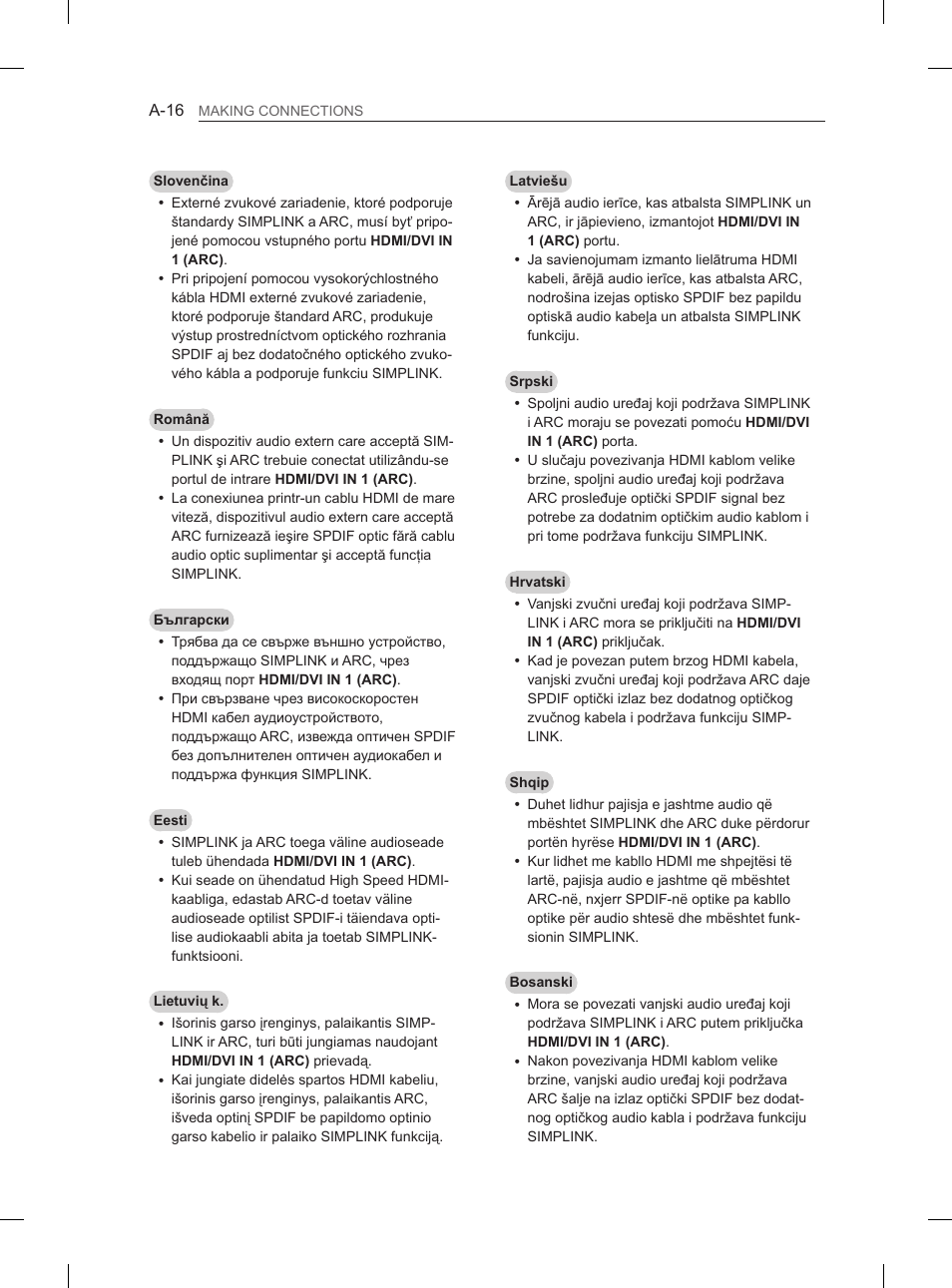LG 55EA980V User Manual | Page 16 / 544