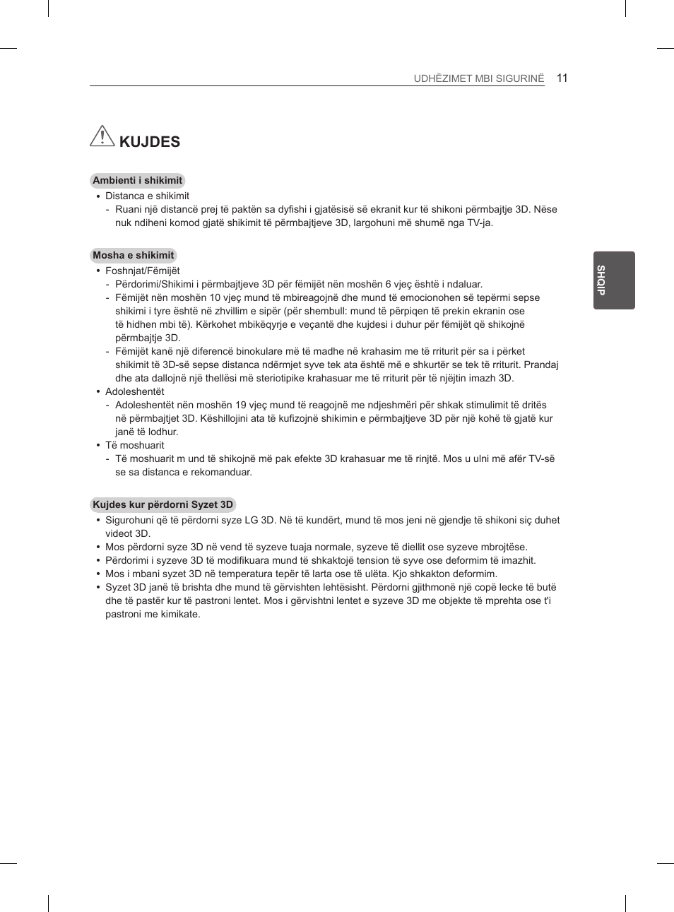 Kujdes | LG 55EA980V User Manual | Page 427 / 544