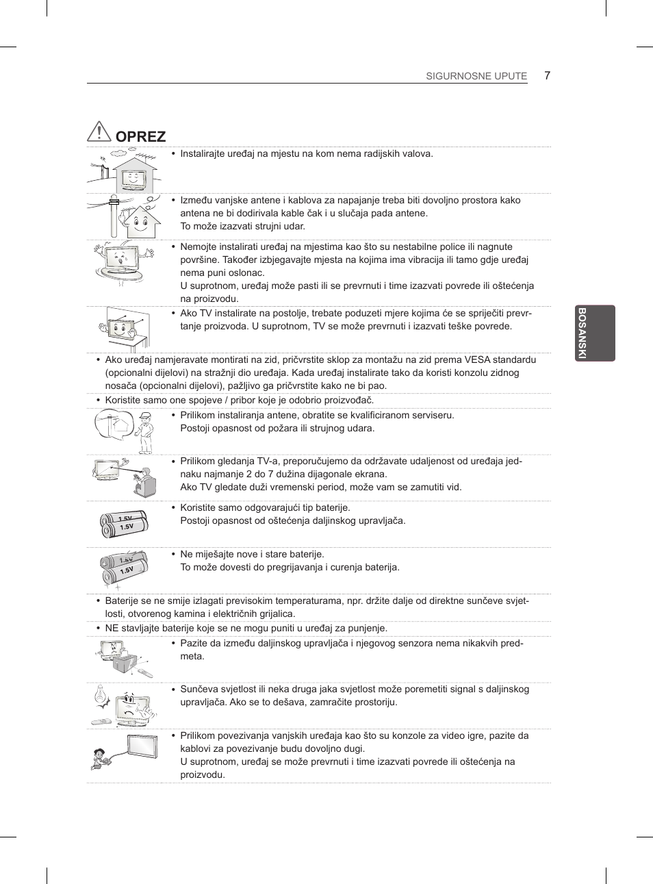 Oprez | LG 55EA980V User Manual | Page 453 / 544