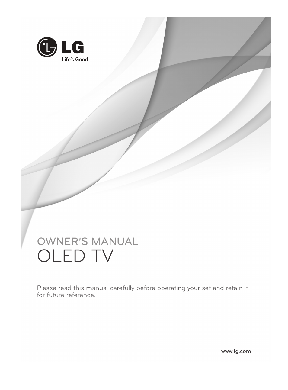 Oled tv, Owner’s manual | LG 55EA980V User Manual | Page 57 / 544