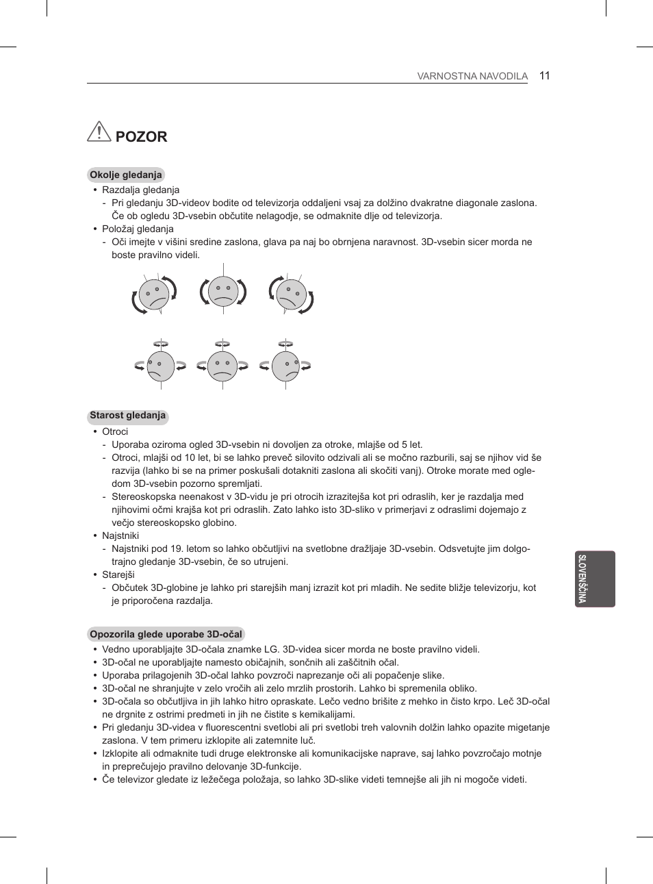 Pozor | LG 60PM670S User Manual | Page 200 / 243