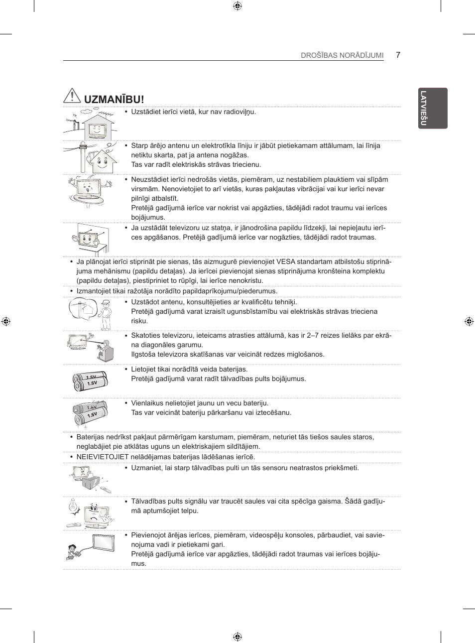 Uzmanību | LG 47LN613S User Manual | Page 337 / 552