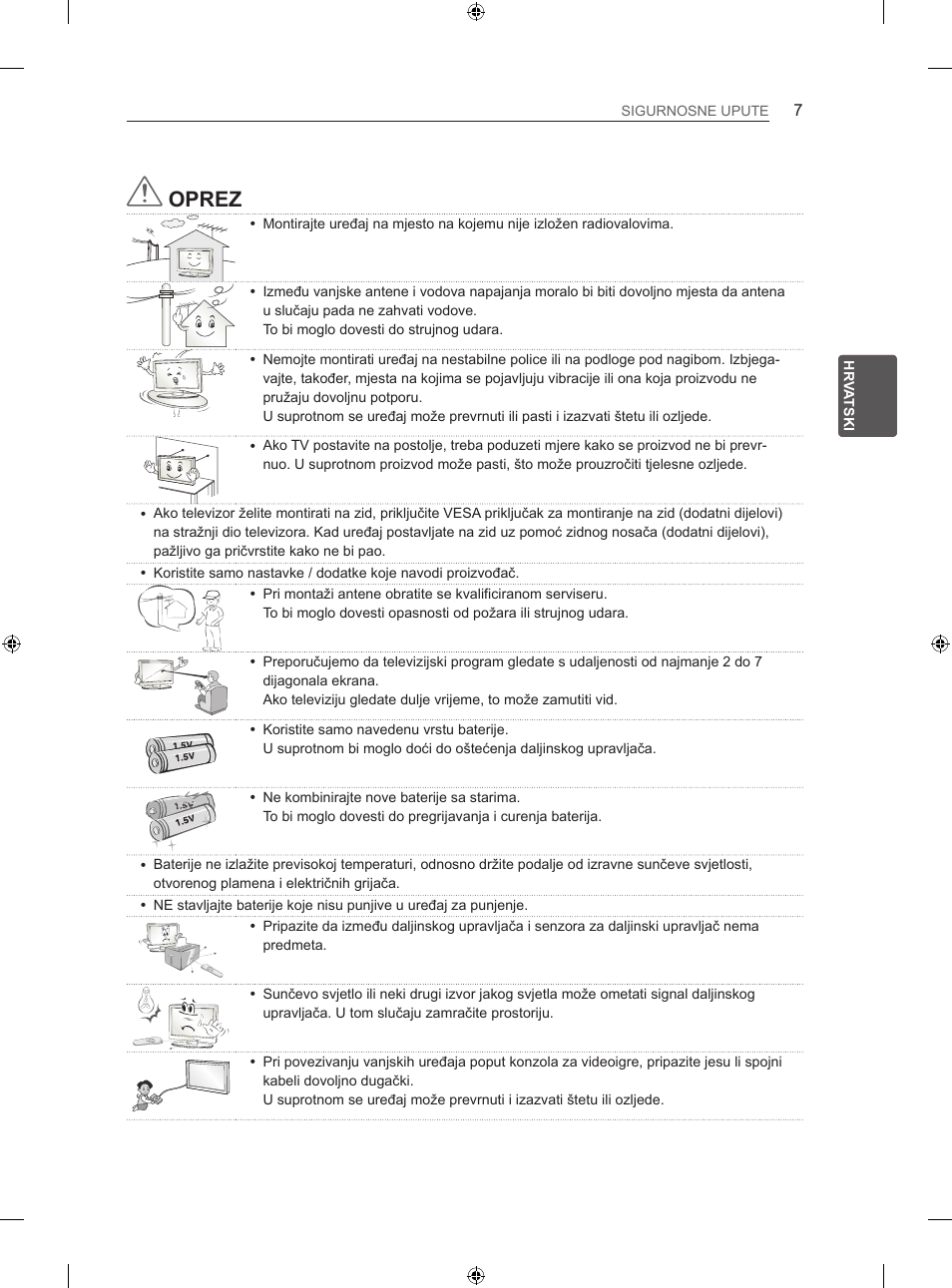 Oprez | LG 47LN613S User Manual | Page 397 / 552