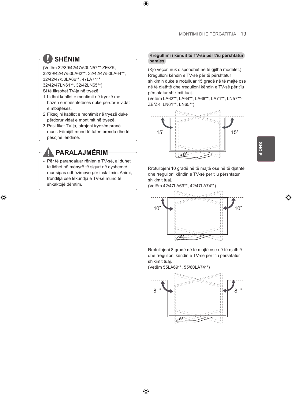 Shënim, Paralajmërim | LG 47LN613S User Manual | Page 439 / 552