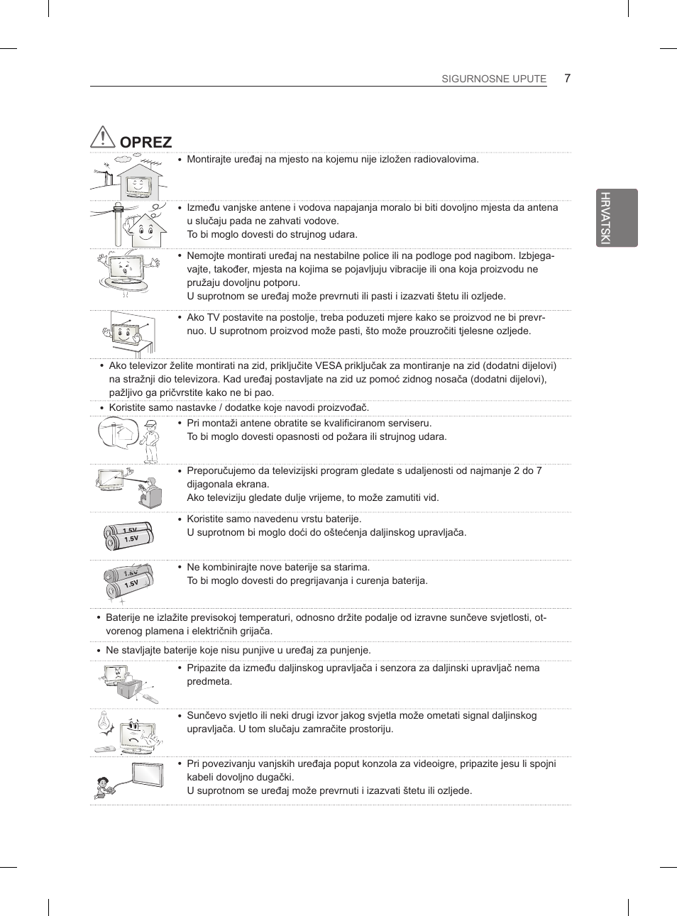 Oprez | LG 29LN450B User Manual | Page 234 / 375
