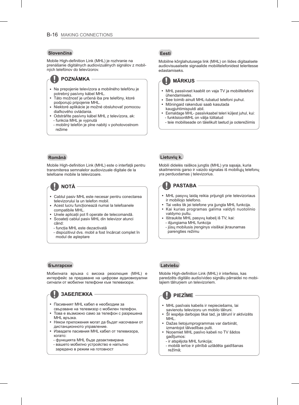 B-16 | LG 29LN450B User Manual | Page 343 / 375