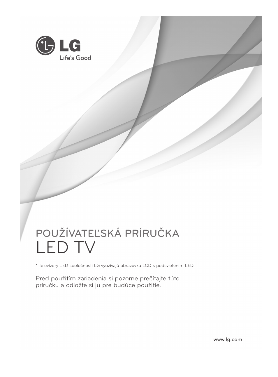 Slovak, Led tv, Používateľská príručka | LG 29LN450B User Manual | Page 88 / 375