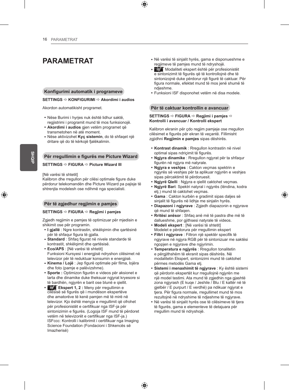 Parametrat | LG 50PB560V User Manual | Page 307 / 387