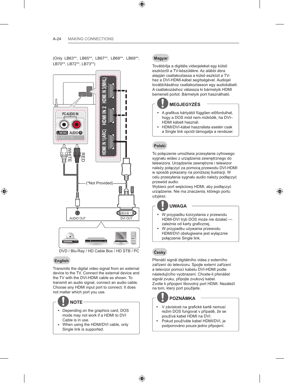 LG 65LB730V User Manual | Page 24 / 332