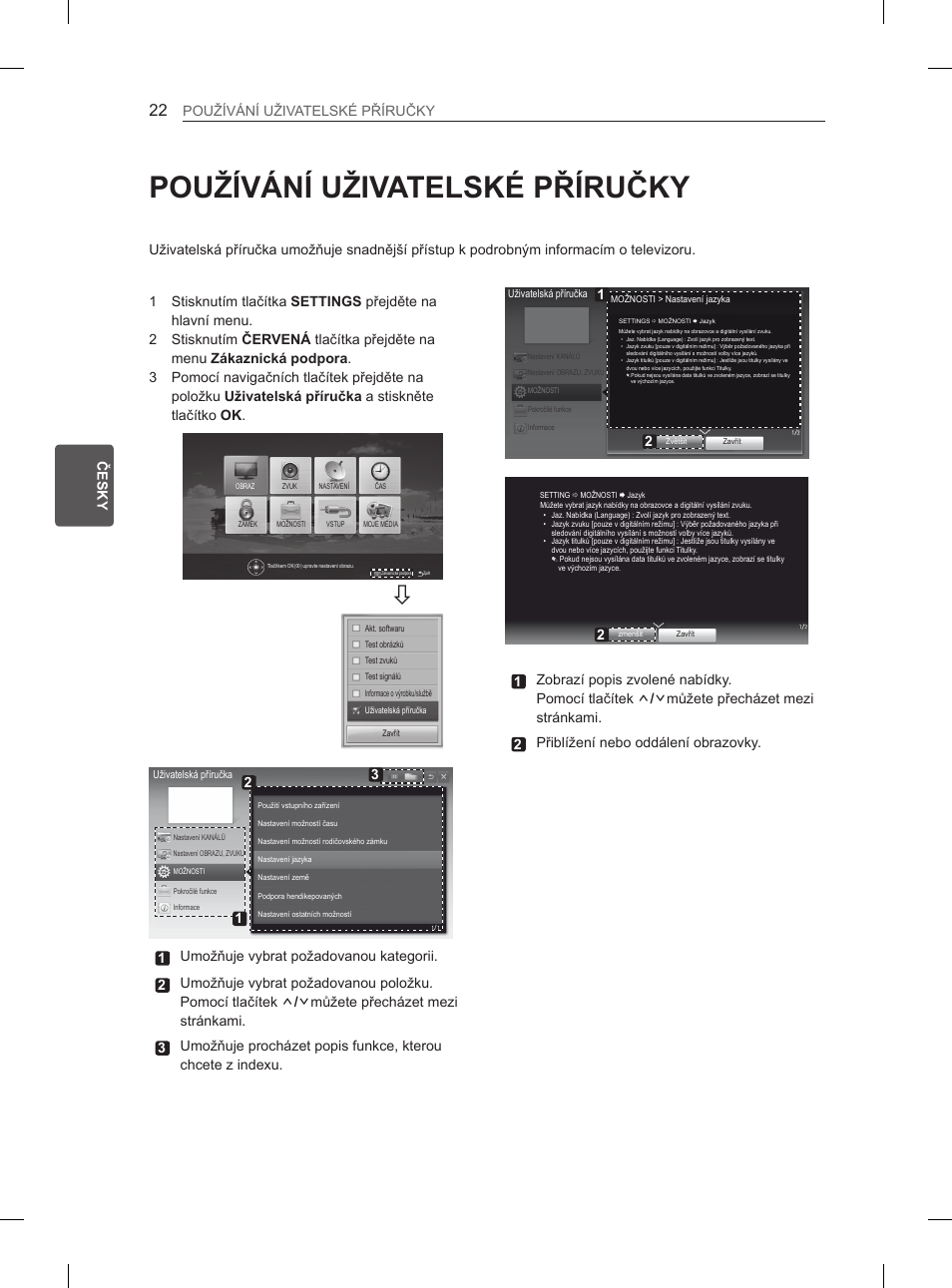 Používání uživatelské příručky, Engčesky používání uživatelské příručky | LG 32LN536B User Manual | Page 145 / 443