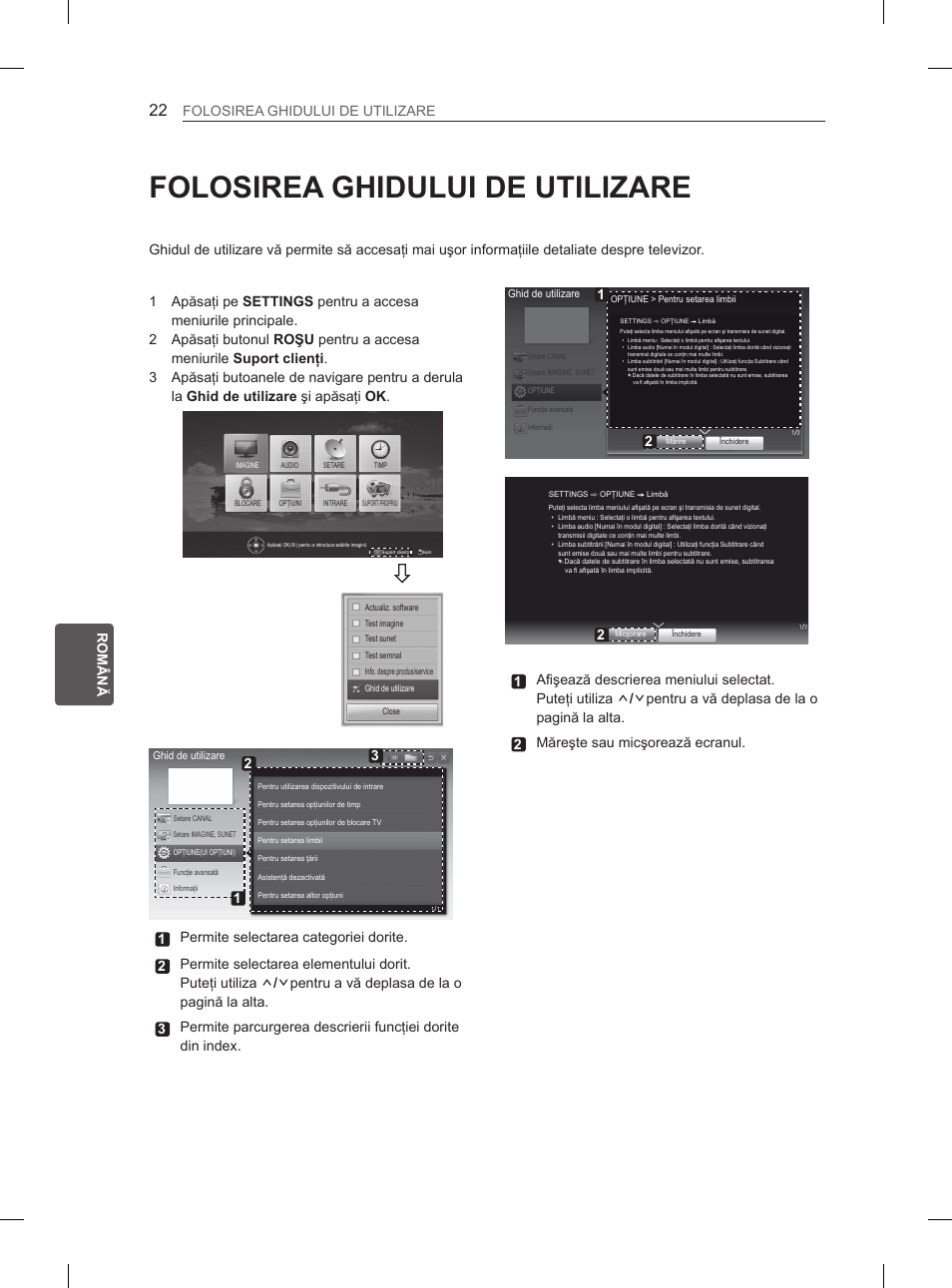 Folosirea ghidului de utilizare, Eng română folosirea ghidului de utilizare | LG 32LN536B User Manual | Page 193 / 443