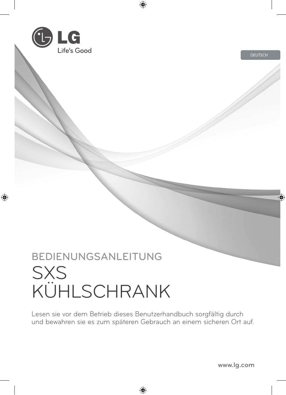 Sxs kühlschrank, Bedienungsanleitung | LG GSL545NSQV User Manual | Page 15 / 324