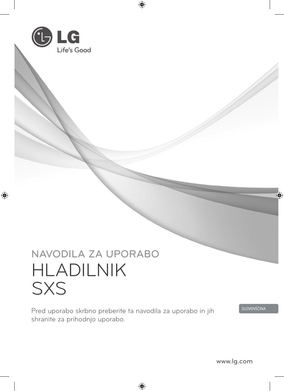 Hladilnik sxs, Navodila za uporabo | LG GSL545NSQV User Manual | Page 267 / 324