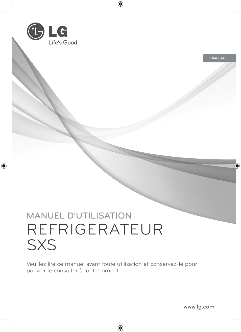 Refrigerateur sxs, Manuel d'utilisation | LG GSL545NSQV User Manual | Page 29 / 324