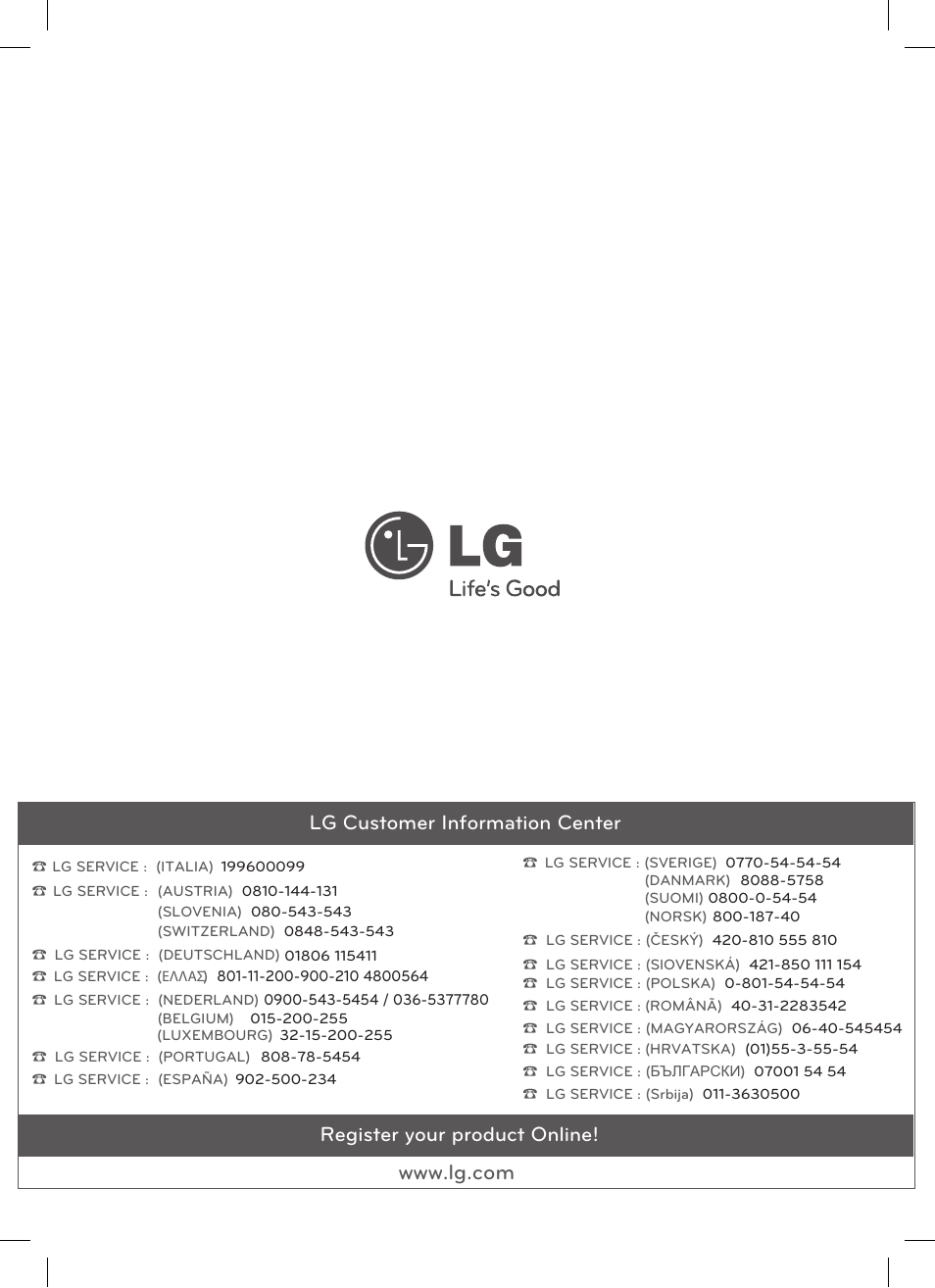 LG GSL545NSQV User Manual | Page 324 / 324