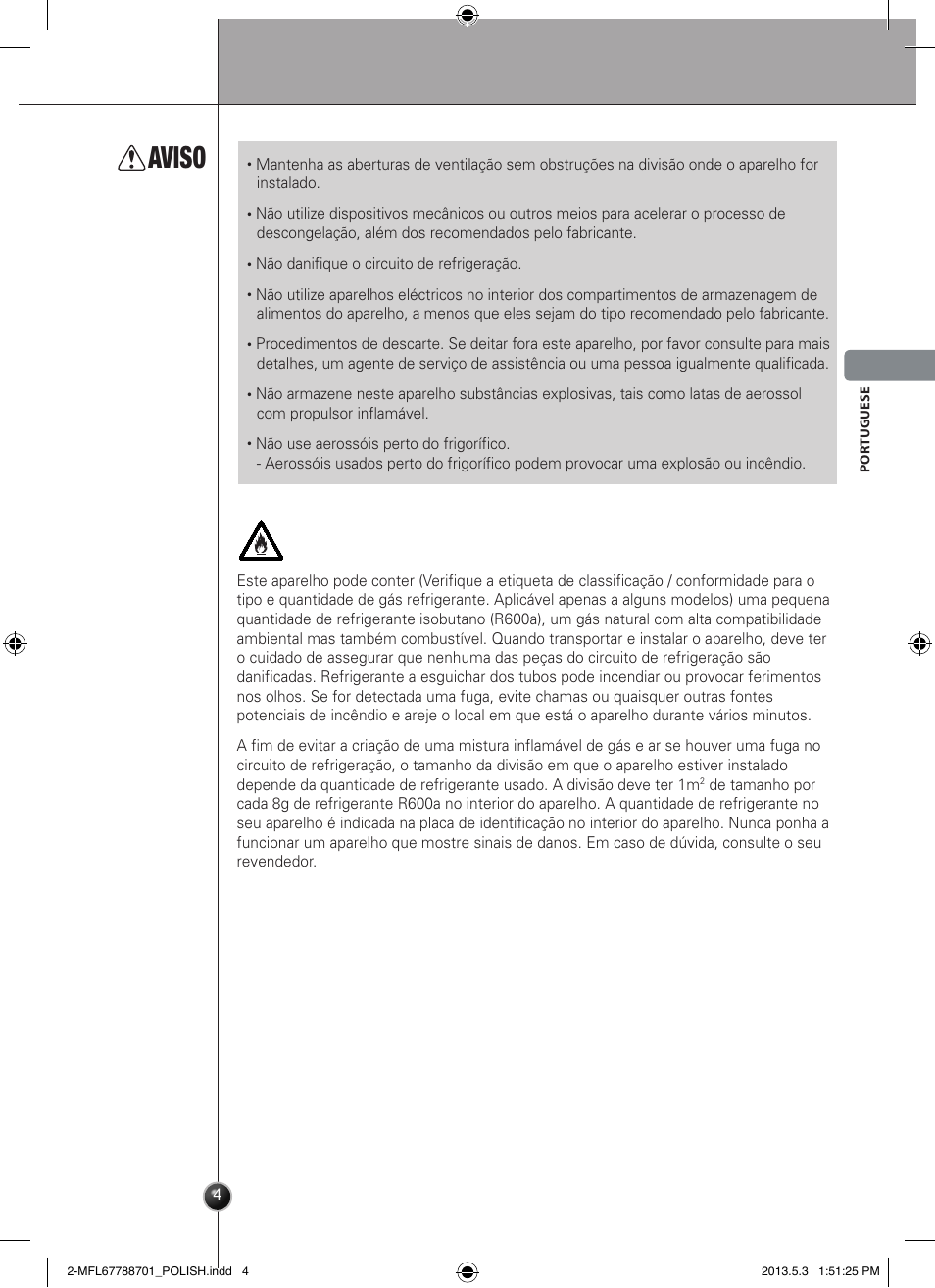 Aviso, Introdução | LG GSL545NSQV User Manual | Page 75 / 324