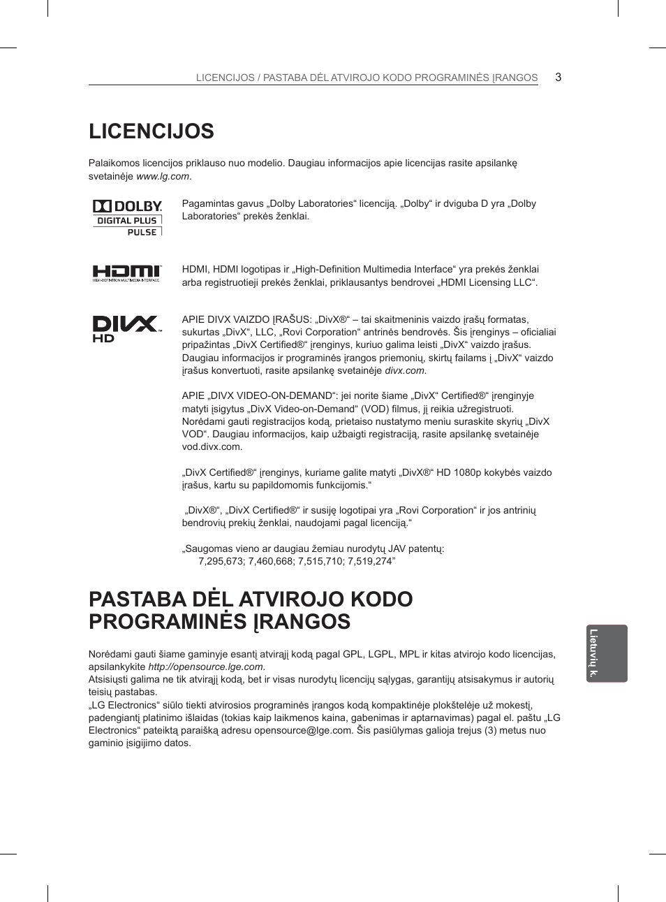 LG 32LM3400 User Manual | Page 201 / 436