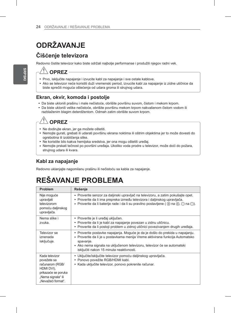 2'5д$9$1, Ýlãühqmhwhohyl]rud, Nudqrnylunrprgdlsrvwromh | Deo]dqdsdmdqmh | LG 32LM3400 User Manual | Page 294 / 436