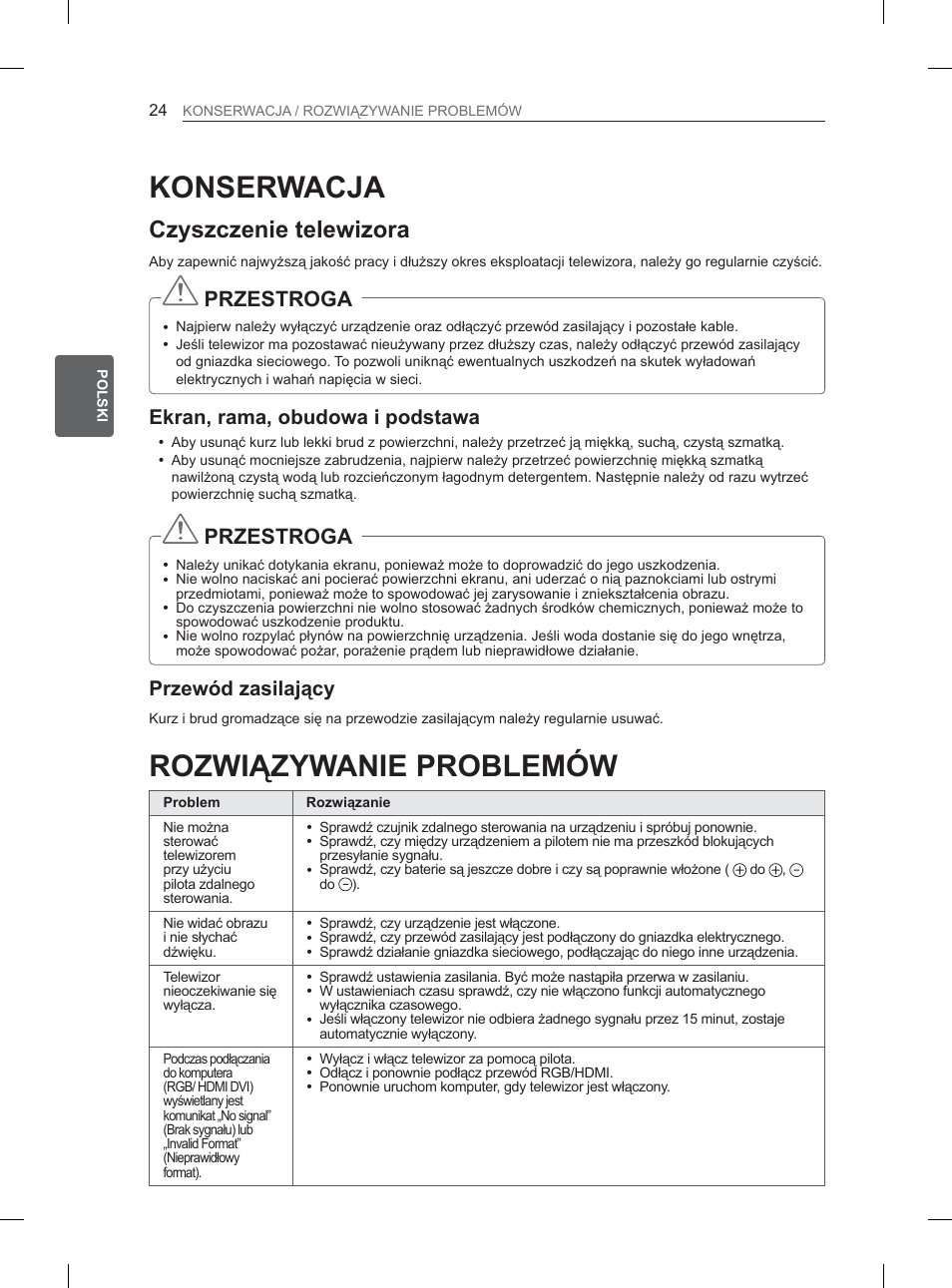 V]f]hqlhwhohzl]rud, Nudqudpdrexgrzdlsrgvwdzd, 3u]hzyg]dvlodmąf | LG 32LM3400 User Manual | Page 78 / 436