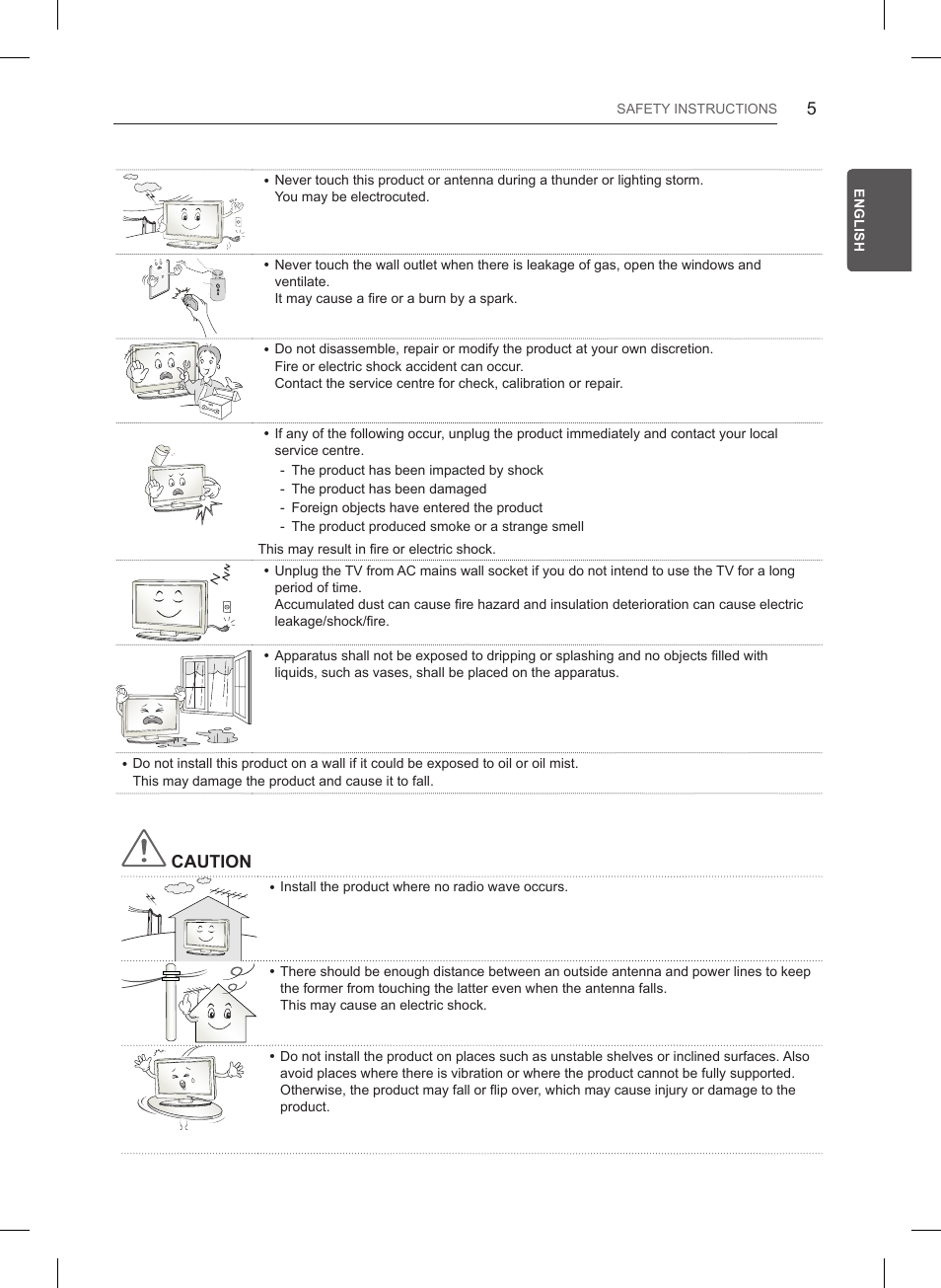 Caution | LG 32LB550U User Manual | Page 32 / 483