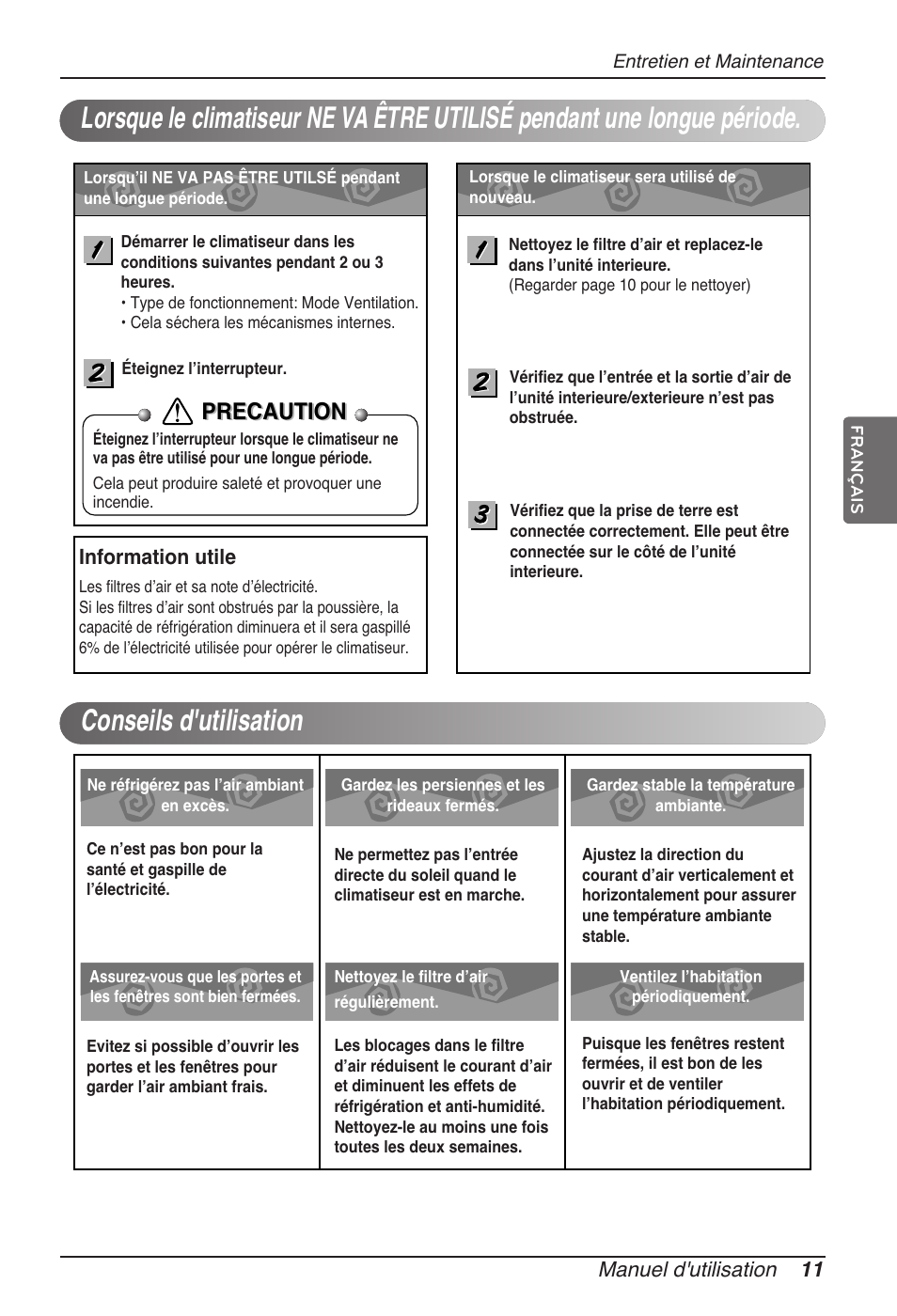 Precaution | LG ARNU15GSER2 User Manual | Page 47 / 205