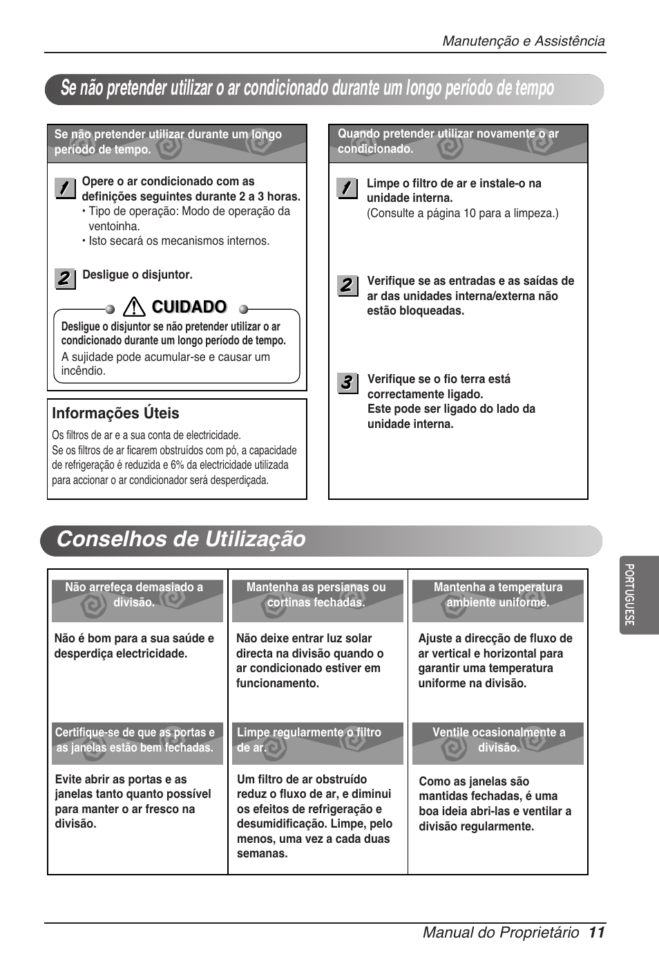 Cuidado | LG ARNU15GSER2 User Manual | Page 83 / 205