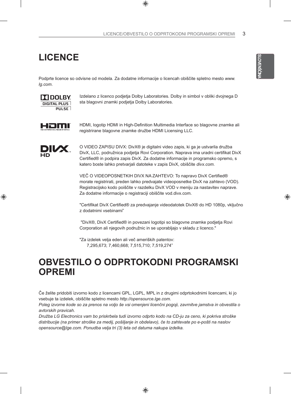LG 26LS3500 User Manual | Page 209 / 364
