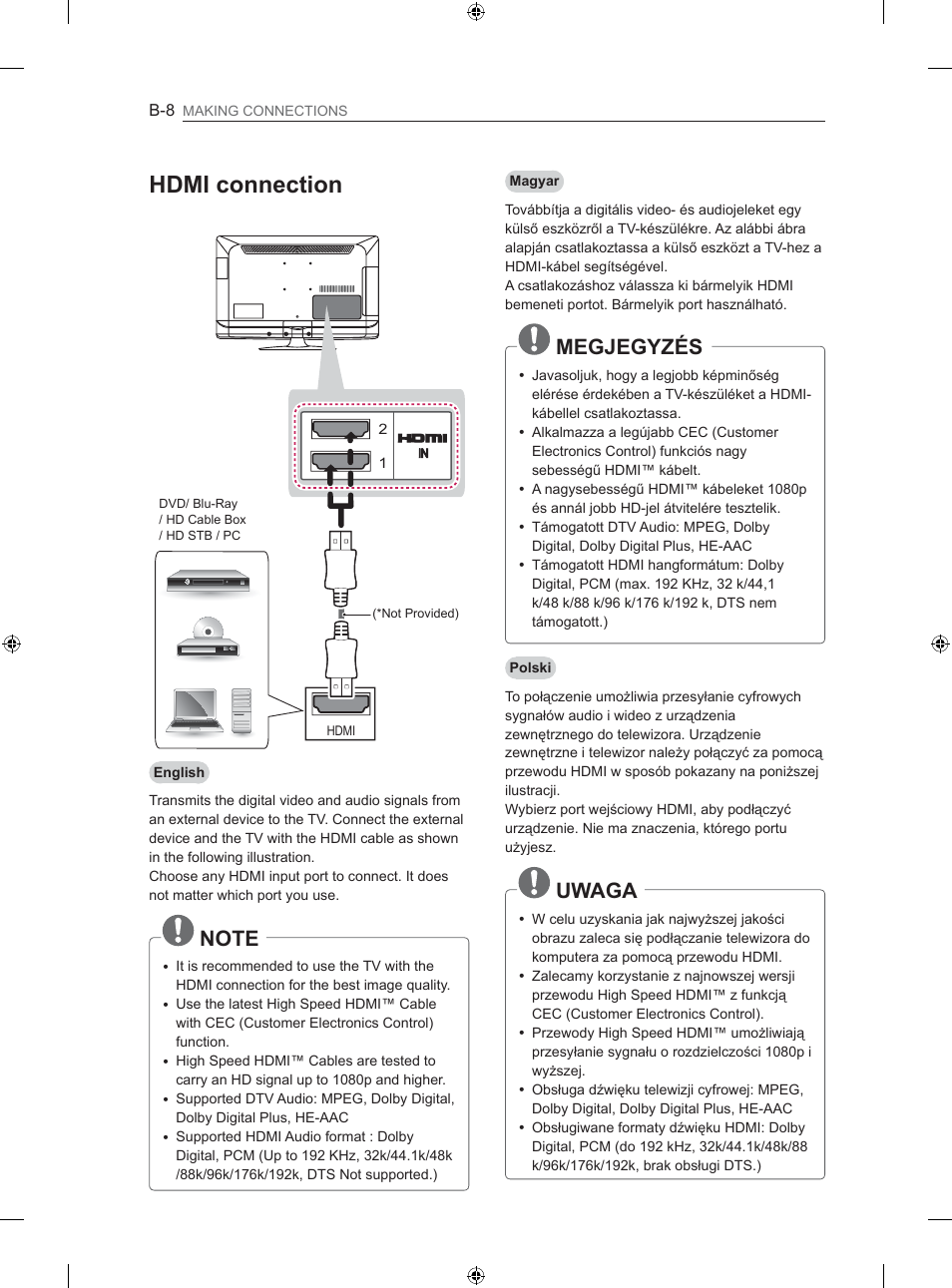 0,frqqhfwlrq, 0(*-(*<=e6 | LG 26LS3500 User Manual | Page 334 / 364
