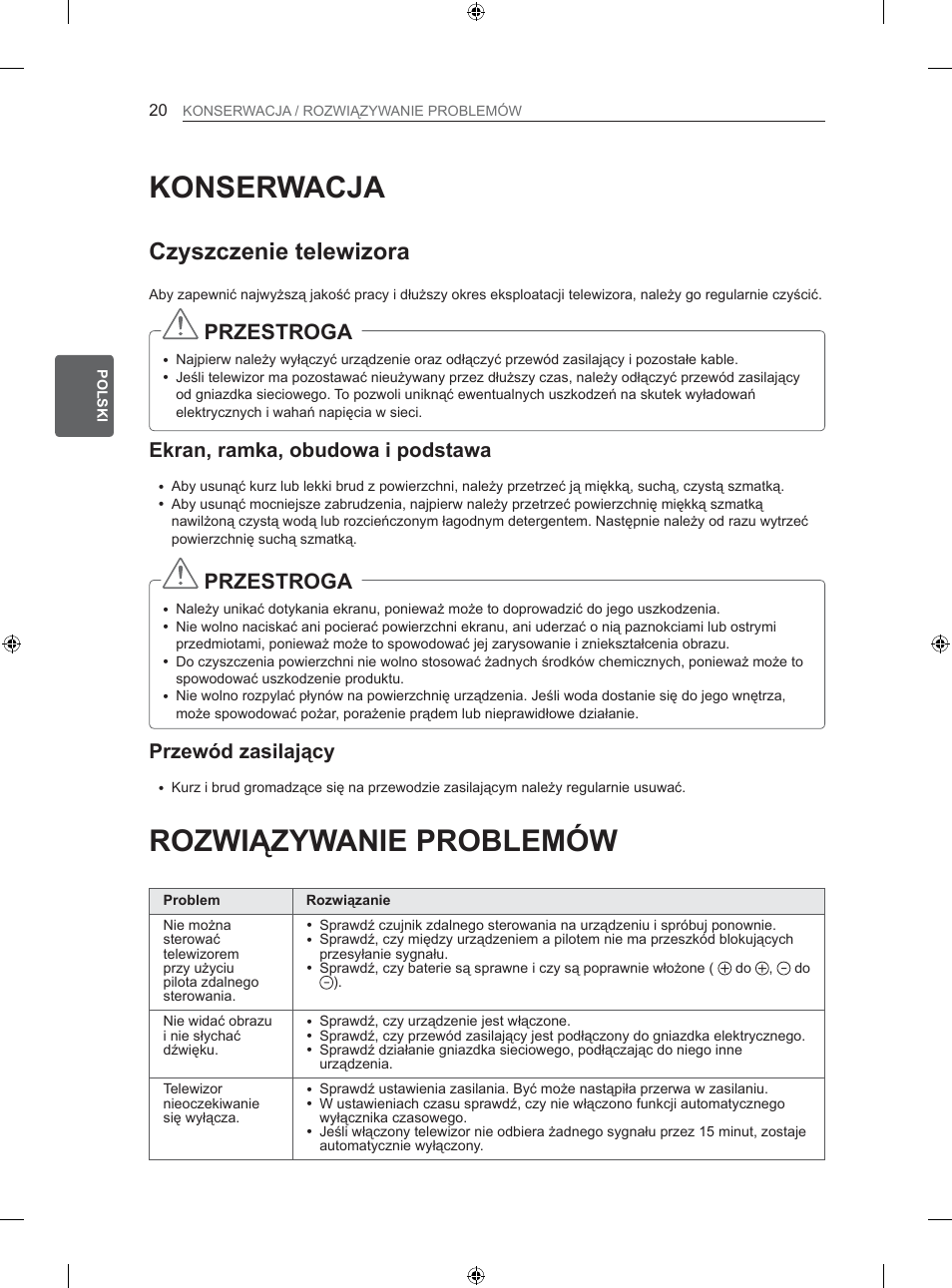 V]f]hqlhwhohzl]rud, Nudqudpndrexgrzdlsrgvwdzd, 3u]hzyg]dvlodmąf | LG 26LS3500 User Manual | Page 66 / 364