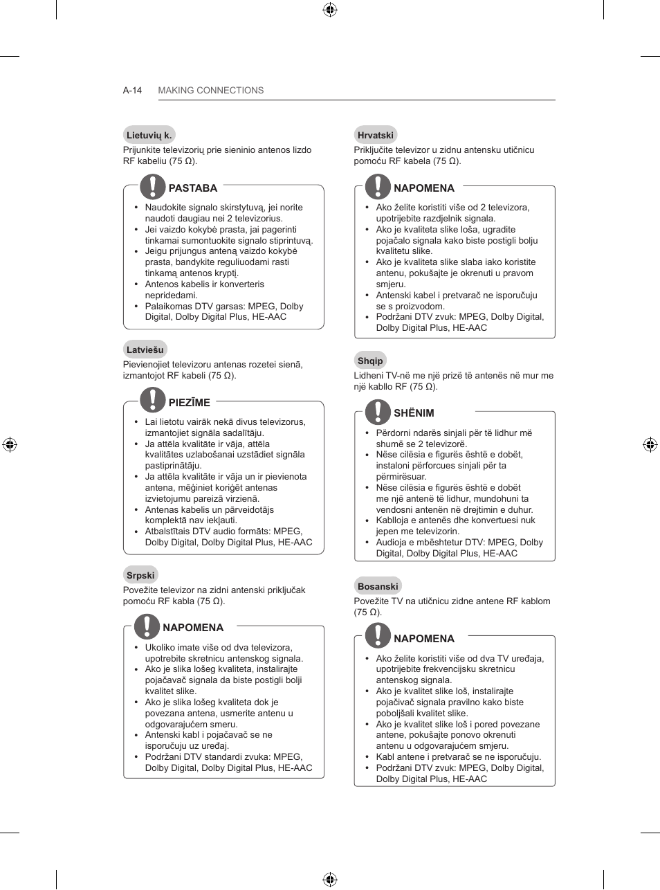 LG 55LB700V User Manual | Page 14 / 795