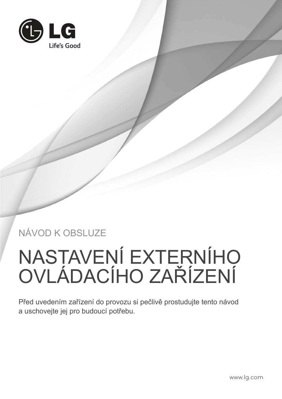 Nastavení externího ovládacího zařízení | LG 55LB700V User Manual | Page 628 / 795