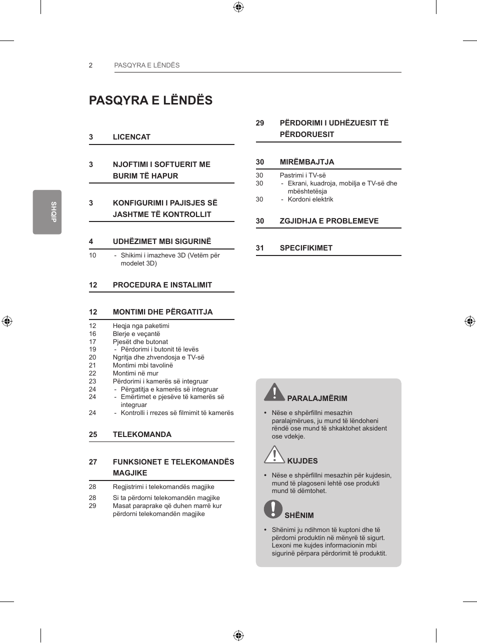 Pasqyra e lëndës | LG 47LB731V User Manual | Page 452 / 588