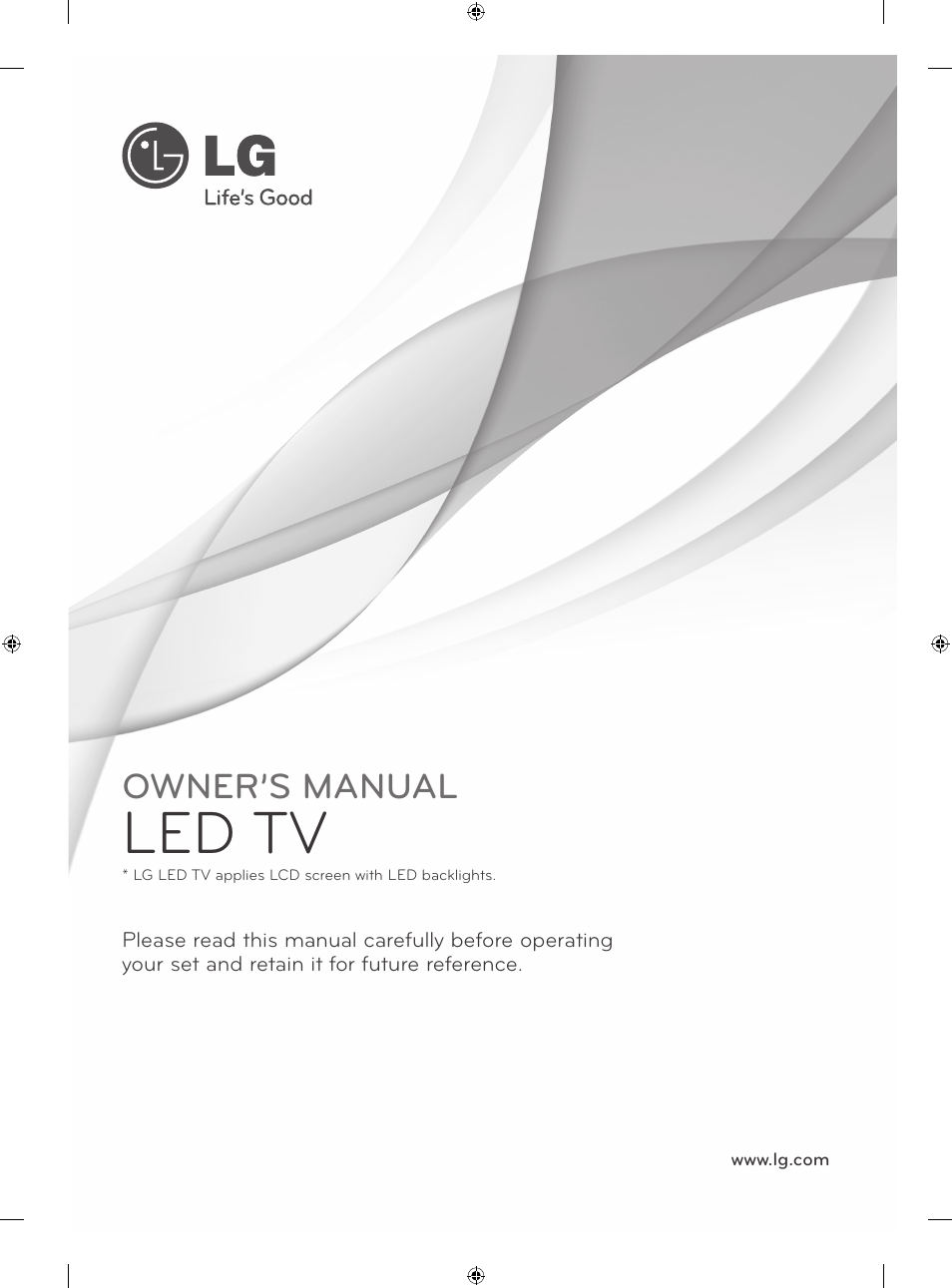 Led tv, Owner’s manual | LG 42LA860V User Manual | Page 61 / 516