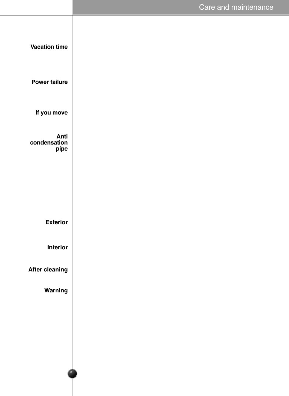 General information, Cleaning, Care and maintenance | LG GR-L227YLQA User Manual | Page 22 / 132