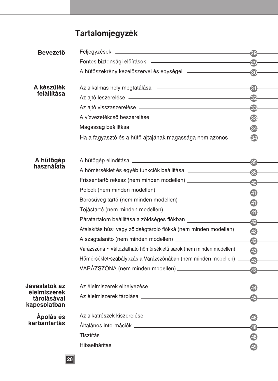 LG GR-L227YLQA User Manual | Page 28 / 132