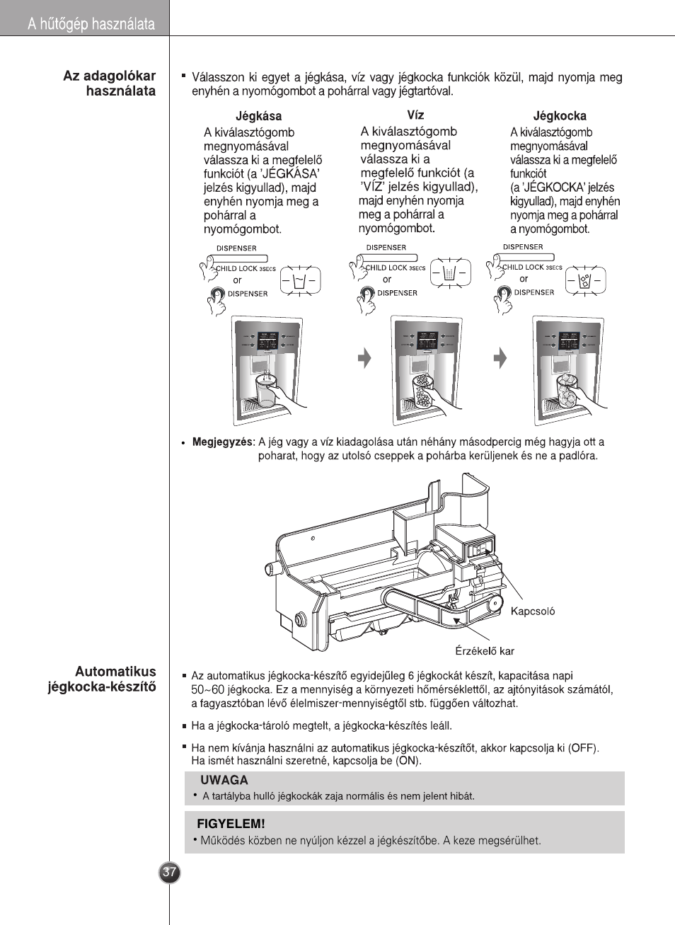 LG GR-L227YLQA User Manual | Page 37 / 132