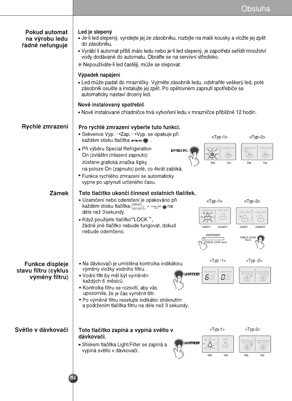 LG GR-L227YLQA User Manual | Page 64 / 132