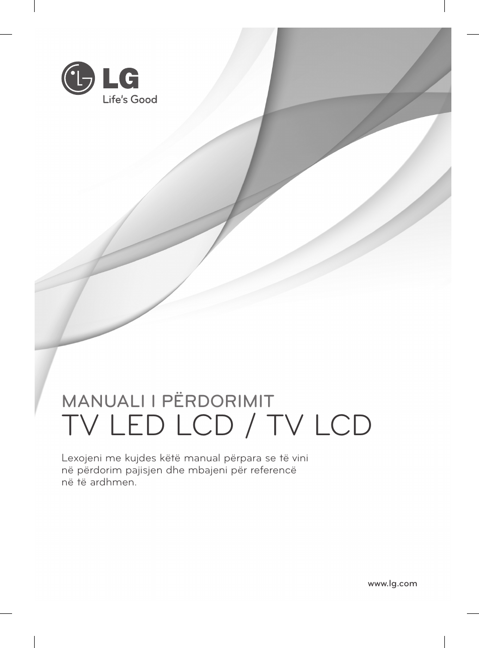 Tv led lcd / tv lcd, Manuali i përdorimit | LG 47LM615S User Manual | Page 319 / 441