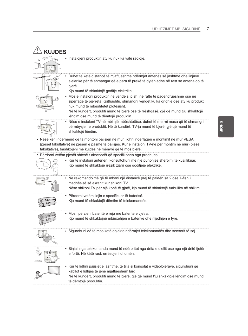 Kujdes | LG 47LM615S User Manual | Page 325 / 441